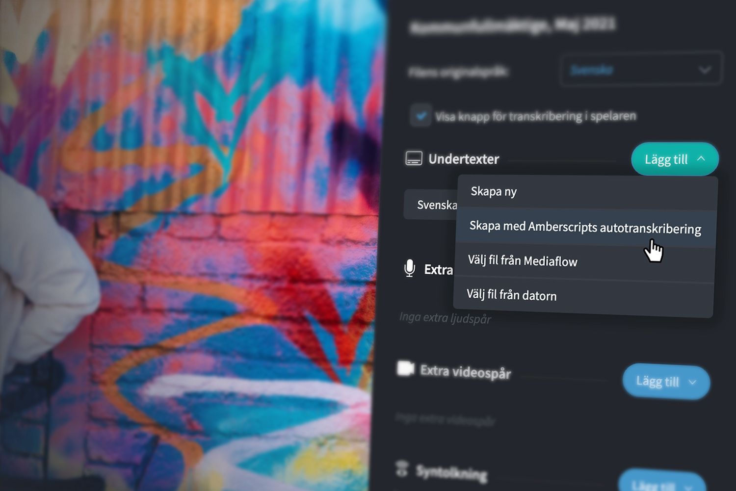 GDPR-säker autotextning av dina videofiler i Mediaflow